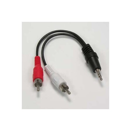 Bestlink Netware Stereo Plug(3.5mm) to 2xRCA-M Cable- 6 inch 201407